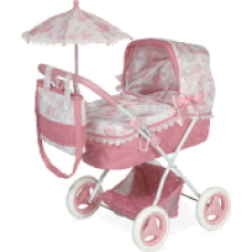 DeCuevas Toys Кукольная коляска с люлькой и зонтиком 85021