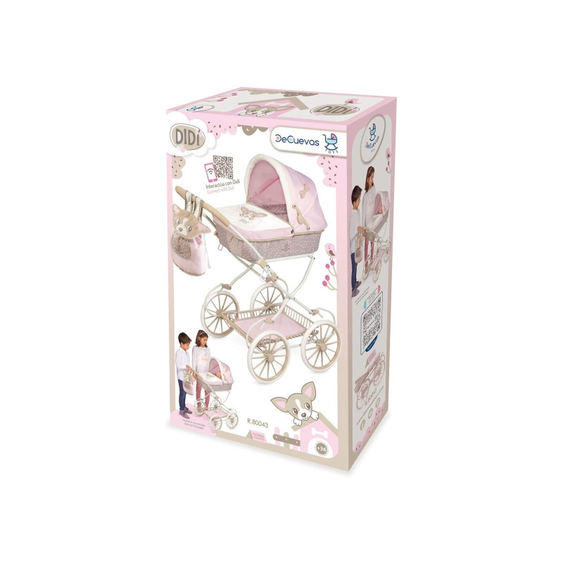 DeCuevas Toys Leļļu rati ar somu Reborn 81cm L80043