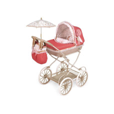 DeCuevas Toys Leļļu rati ar somu un lietussargu Martina Rosa 81cm L81033