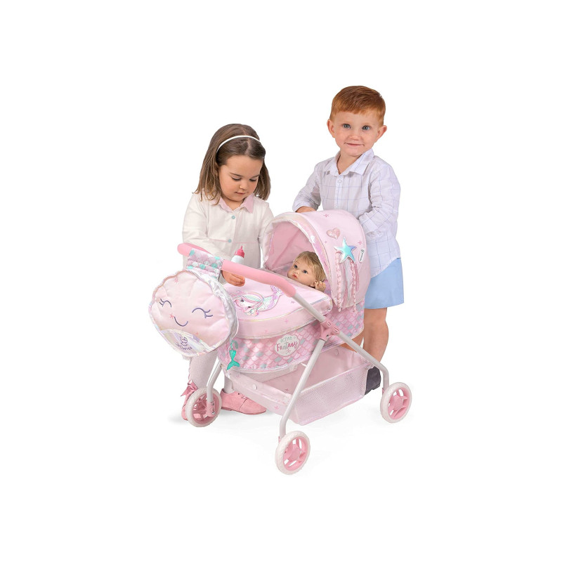 DeCuevas Toys Leļļu rati ar somu Ocean Fantasy L86041