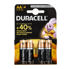 Duracell Батарейки DUR AA/4 Alkaline 4шт 3015000