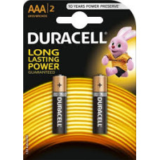 Duracell Батарейки DUR AAA/2 Alkaline 2шт 30240002