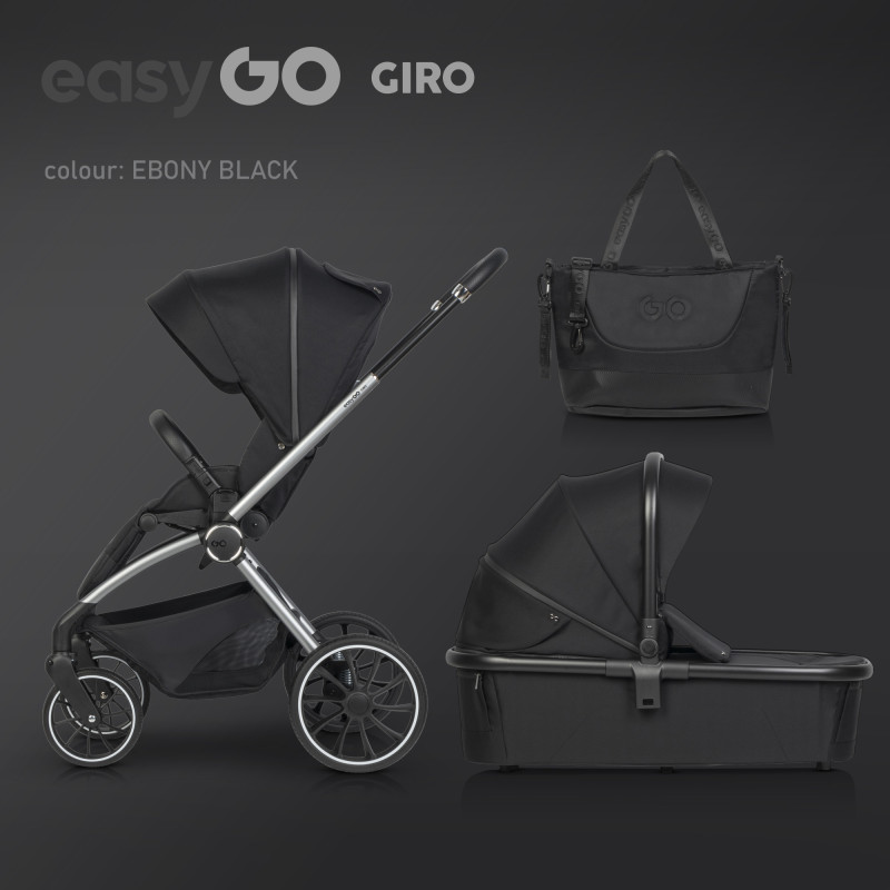 EasyGo Rati 2 vienā Giro ebony black