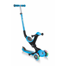 Globber Scooter 4in1 Go Up Deluxe Lights blue 646