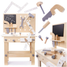 Toy wooden workshop with tools KX6281