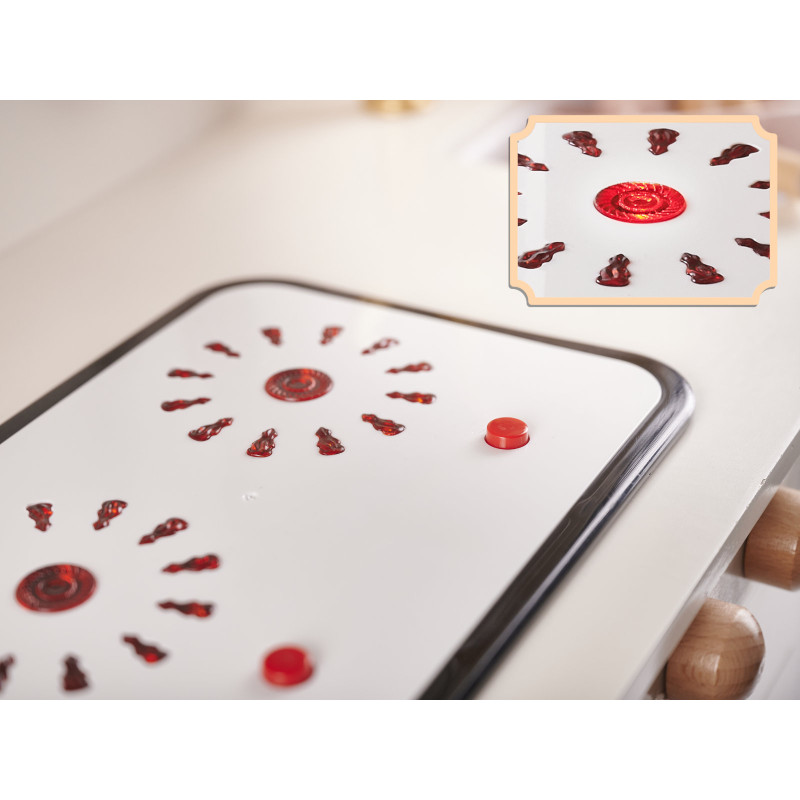 Rotaļu koka virtuve Retro ar piederumiem KX6284