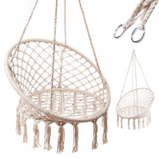 Hanging rocking chair Stork nest ecru KX7629