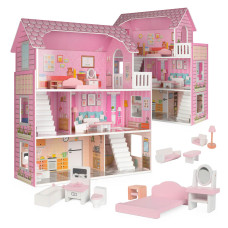 Lulilo doll wooden house Tulipo with accessories 70cm KX5192