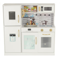 Rotaļu koka virtuve ar ledusskapi 80cm KX4934