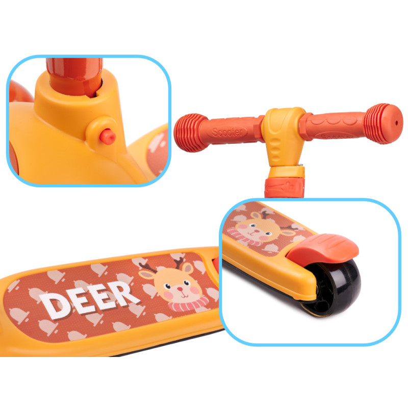 Skūteris ar LED riteņiem Briedis KX5376