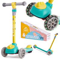 Skūteris ar LED riteņiem Dinozaurs KX5376_2