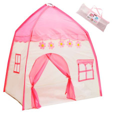 Rotaļu telts Princeses māja rozā KX5959