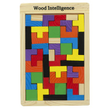 Wooden puzzle tetris 40el KX7620