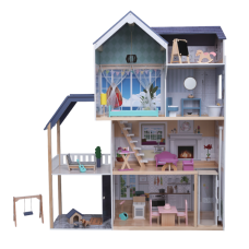 Gerardos Toys Dolls wooden house with accessories Crystal 55666