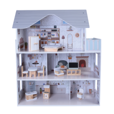 Gerardos Toys Кукольный деревянный домик с аксессуарами Arianna 55667