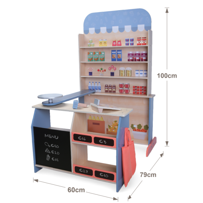 Gerardos Toys Koka rotaļu Supermārkets 55676