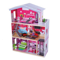 Gerardos Toys Leļļu koka māja ar piederumiem Christella 41279