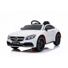 Elektriskā rotaļu mašīna Mercedes Benz C63 12V balta 53790