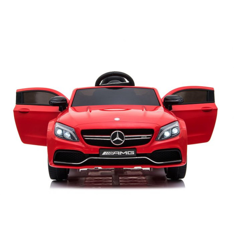 Elektriskā rotaļu mašīna Mercedes Benz C63 12V sarkana 55938