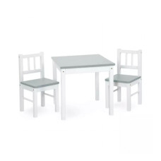 Klups Стол с двумя стульями Joy белый серый KLU-JOY