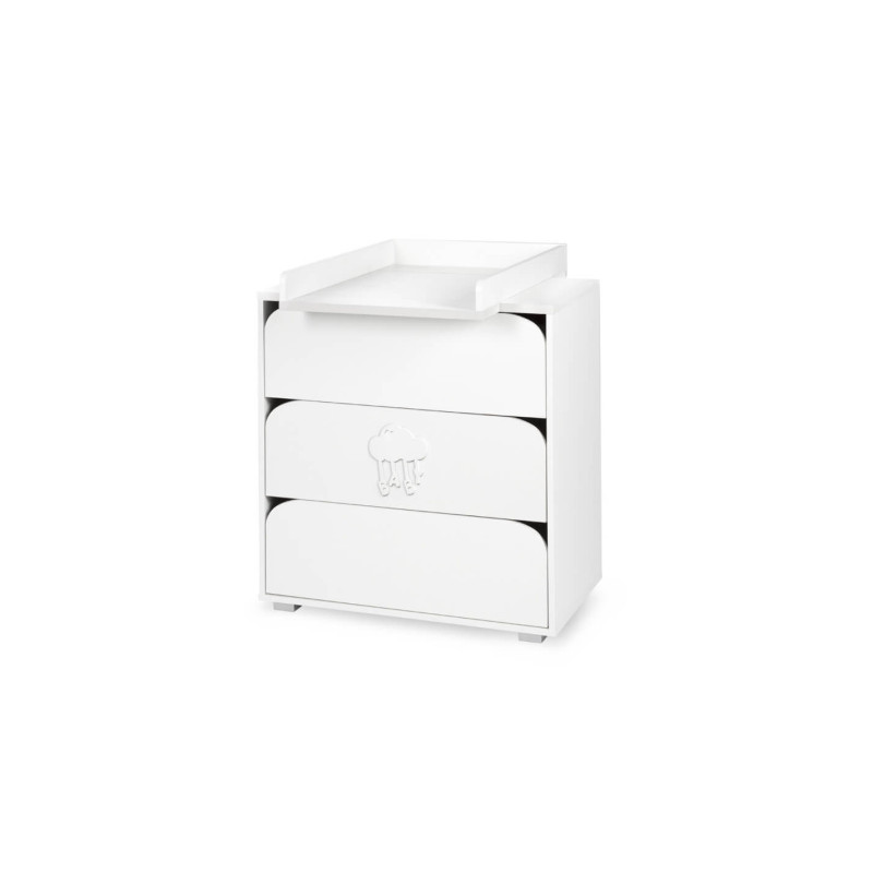 Klups Kumode Nel ar pārtinamo virsmu balta 4442