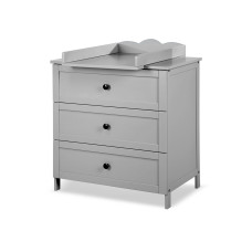 Klups Kumode Oliver ar pārtinamo virsmu pelēka 4637