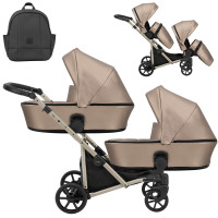 Kunert Dvīņu rati 2 vienā Brav Duo Eco cappucino BD13