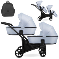 Kunert Dvīņu rati 2 vienā Brav Duo Eco baby blue BD14