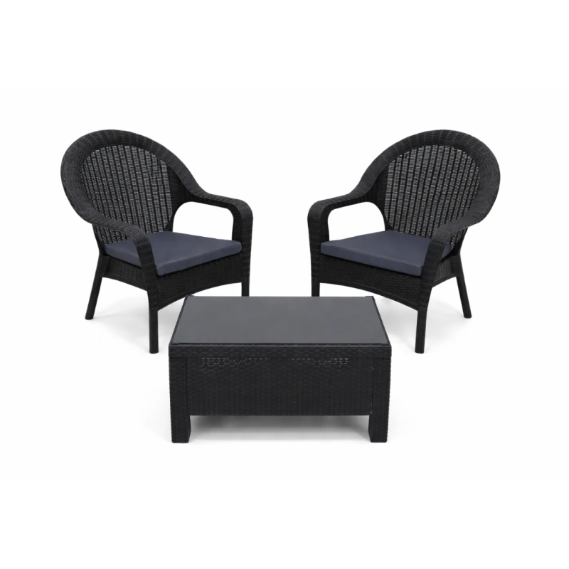 Kunert Dārza mēbeļu komplekts Aura grafīts 30830