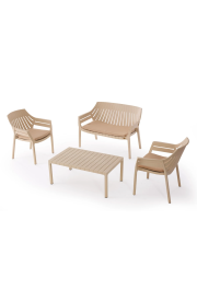 Kunert Dārza mēbeļu komplekts Azure 2+1+1 cappuccino 30892