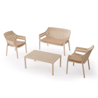 Kunert Dārza mēbeļu komplekts Azure 2+1+1 cappuccino 30892