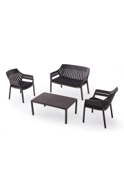 Kunert Dārza mēbeļu komplekts Azure 2+1+1 grafīts 30885