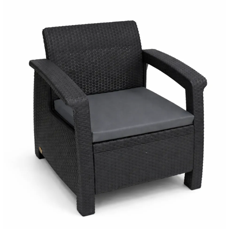 Kunert Dārza mēbeļu komplekts Laguna 3+1+1 grafīts 30878