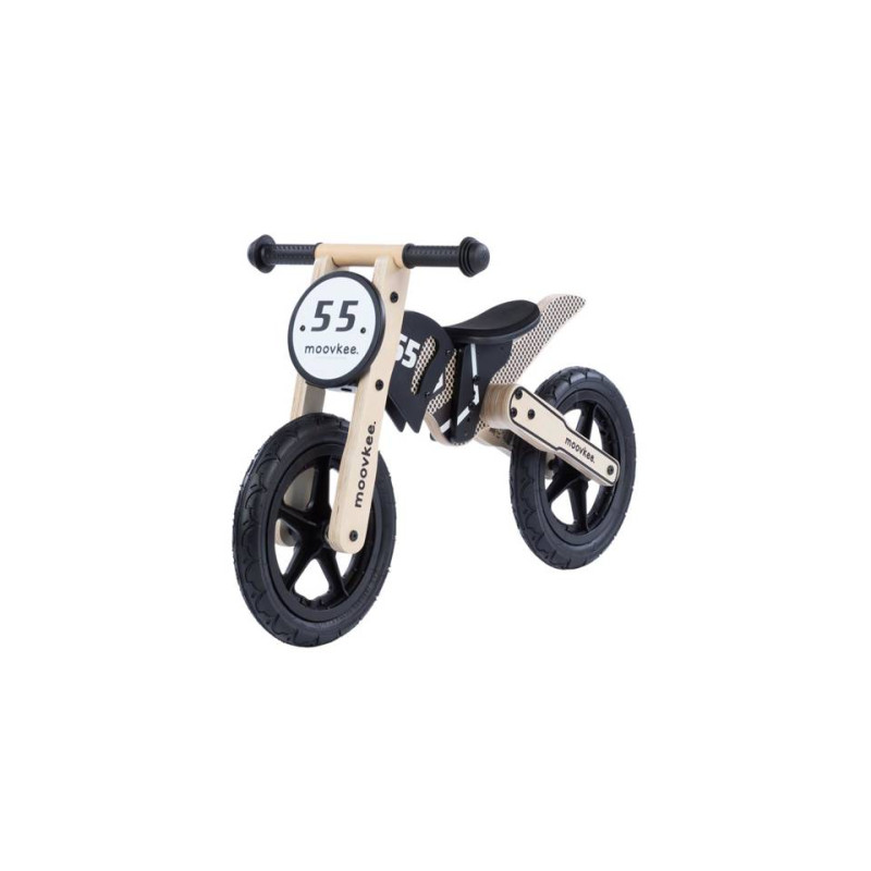 Moovkee Bērnu koka skrejritenis Alex melns 0C062