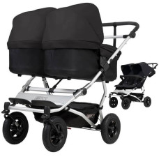 Mountain Buggy Коляска для двойняшек 2 в одном Duet черная 