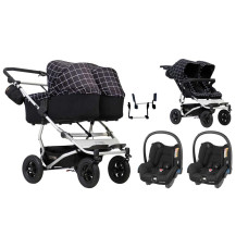 Mountain Buggy Stroller for twins 3in1 Duet grid