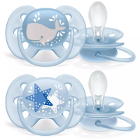 Philips Avent Māneklītis Ultra Soft DECO 6-18m zils 2 gab SCF223/03