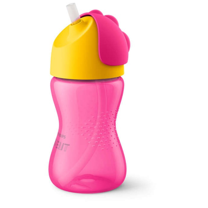  Philips Avent Mācību Krūzīte ar elastīgu salmiņu 300ml 12m+ rozā SCF798/02