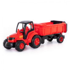 Polesie Traktors Čempions ar puspiekabi 0445