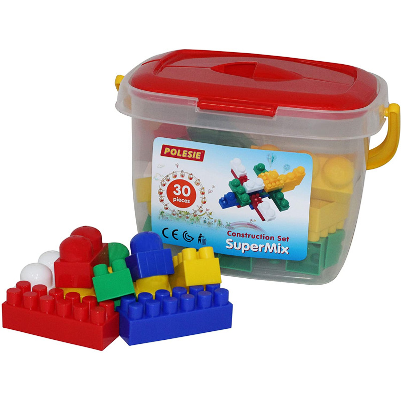 Polesie Constructor Super Mix 30 pcs bucket 51578