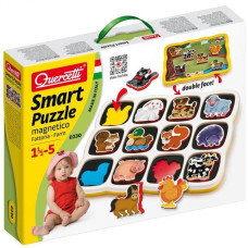 Quercetti Puzle ar magnētiem Smart Puzzle Magnetico Mājdzīvnieki 0230