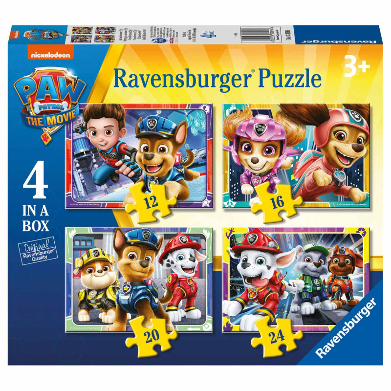 Ravensburger Puzle 4 vienā Paw Patrol The Movie R03099