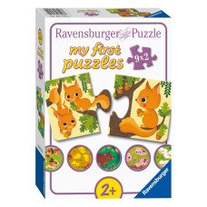 Ravensburger Mana pirmā puzle Animal Families 9x2 03123