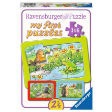 Ravensburger Mana pirmā puzle 3x6 Garden animals 05138