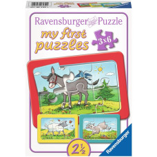 Ravensburger Mana pirmā puzle 3x6 Animals 06134