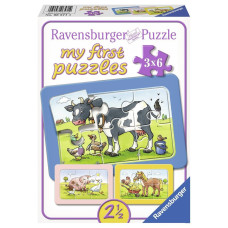 Ravensburger Mana pirmā puzle 3x6 Good Animal Friends 06571