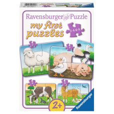 Ravensburger Mana pirmā puzle 2-4-6-8 Lovable Farm Animals 06953