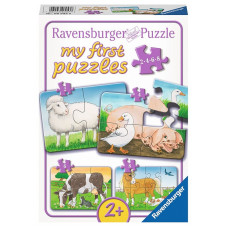 Ravensburger Мой первый пазл 2-4-6-8 Lovable Farm Animals 06953