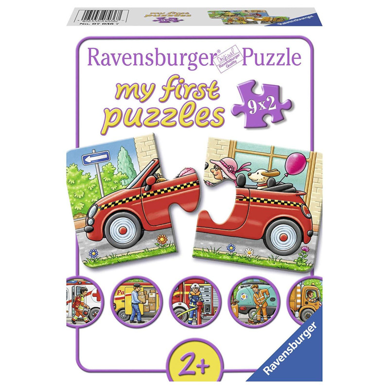 Ravensburger Mana pirmā puzle Transport 9x2 07036