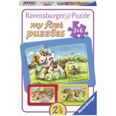 Ravensburger Mana pirmā puzle 3x6 Good Animal Friends 07062